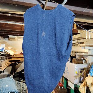 Vintage Montgomery Ward 80% Lambs Wool Sweater Vest Mens Large